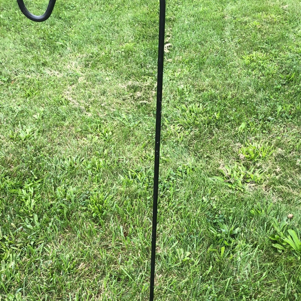 Black Metal Shepherd Hook Plant and Lantern Hanger - Home Party Supplies